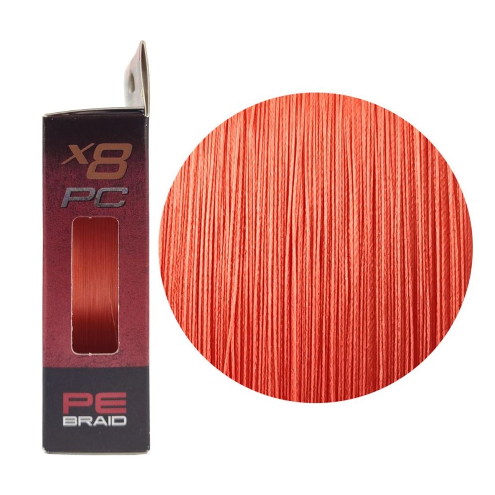 RUZZA Шнур X8 PC 150м Fluo Orange 0,148мм 5,9кг/13lb