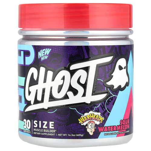 Ghost, Size, Muscle Builder, кислый арбуз Warheads®, 405 г (14,3 унции)