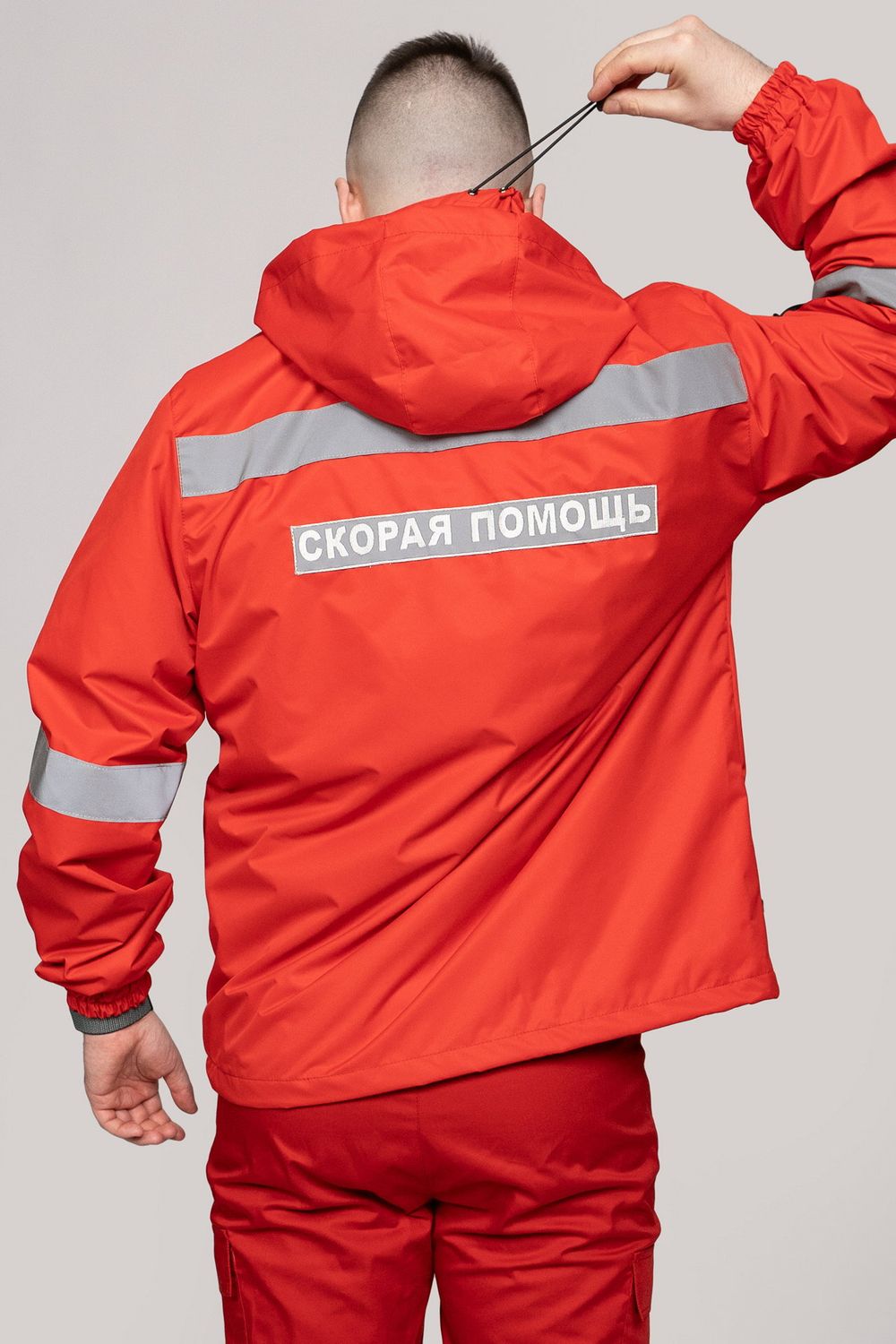 Ветровка Скорая помощь MedicLine мужская цв. КРАСНЫЙ