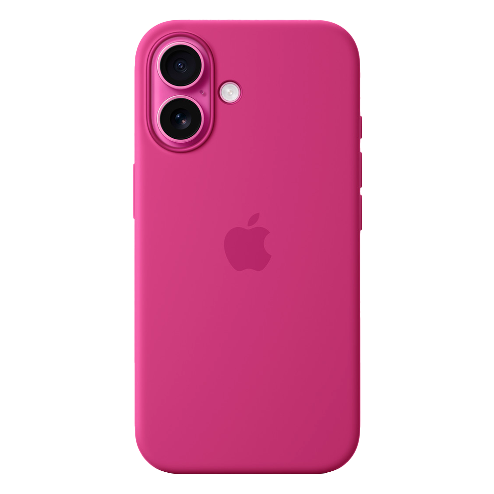 Силиконовый чехол с поддержкой MagSafe Apple Silicone Case для iPhone 16, Fuchsia (Фуксия)