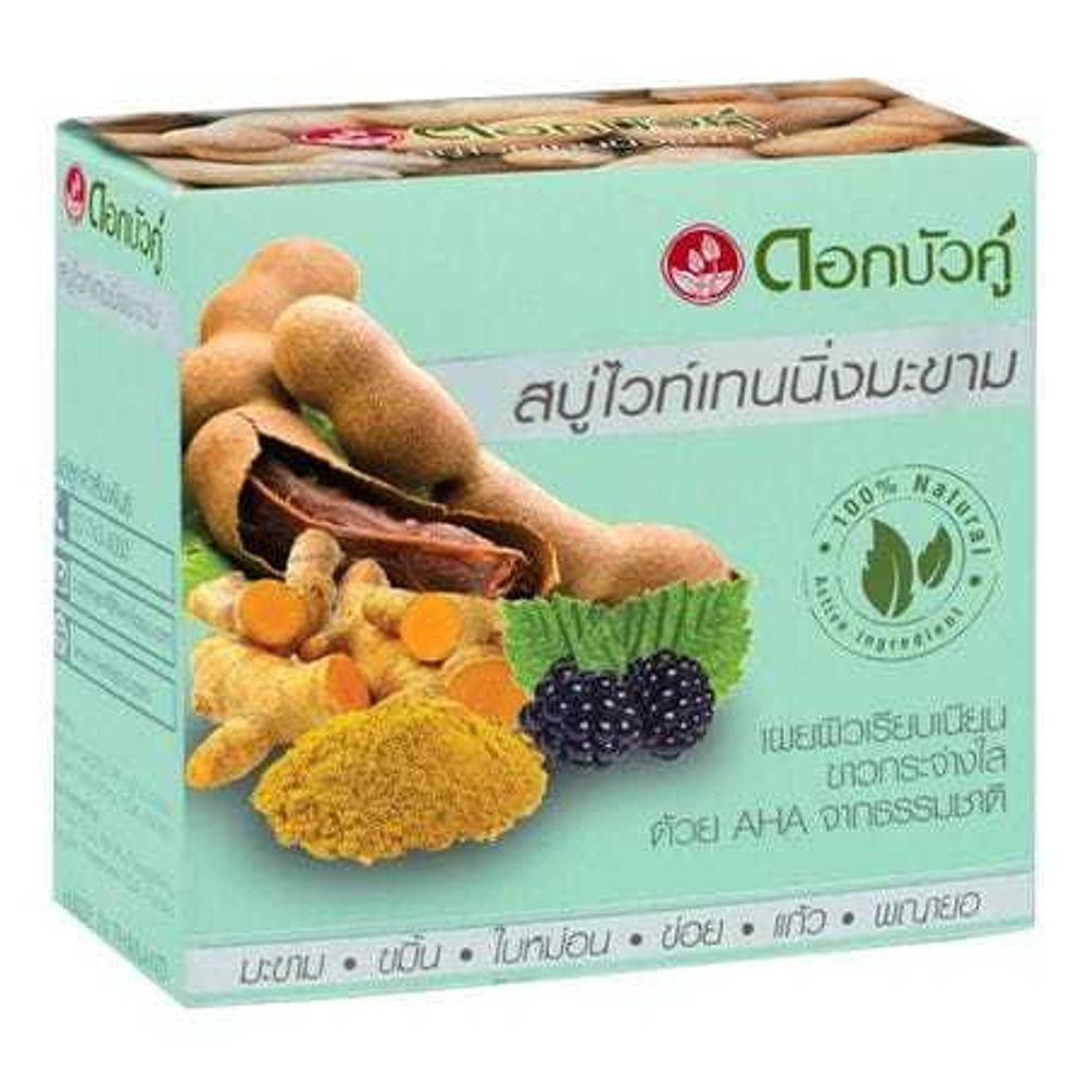 Мыло кусковое Twin Lotus с тамариндом, 85 гр 4 уп
