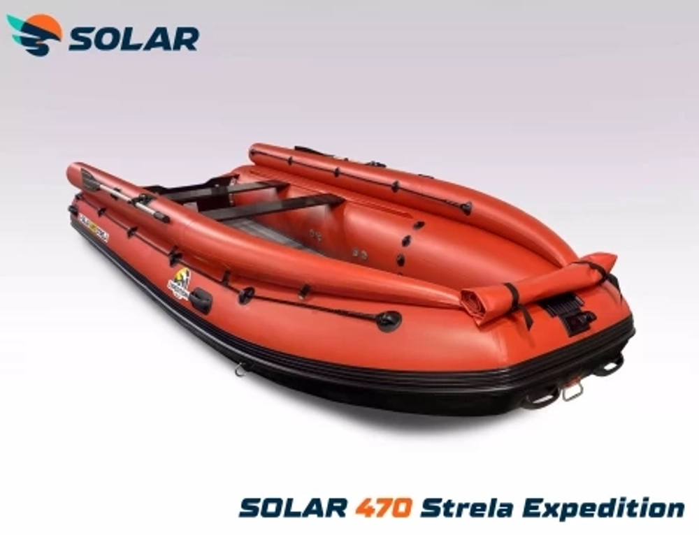 Лодка надувная моторная solar-470 strela jet tunnel (expedition)