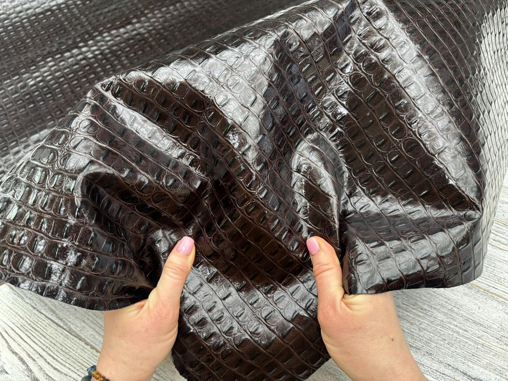 Натуральная кожа Crocco Back Choco Италия