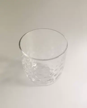 ZARA HOME СТАКАН С РЕЛЬЕФНЫМ УЗОРОМ, ПРОЗРАЧНЫЙ