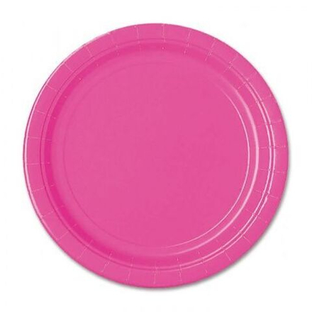 Тарелки  Розовый Bright Pink 8 шт 17см.