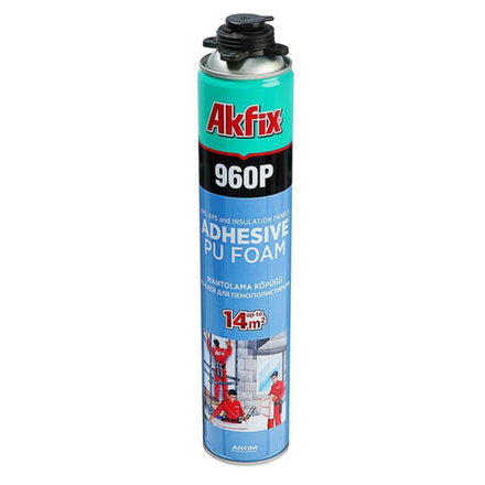 Пена-клей Akfix 960Р Профессиональная всесезонная, 800 мл.