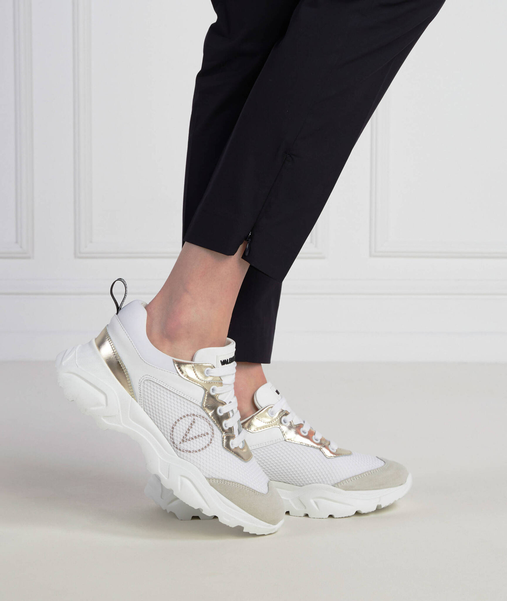 Кожаные кроссовки Valentino - белый(91N0801TEX)