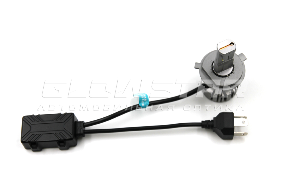 Светодиодные автолампы головного света F7/H4 с вентилятором, 12V,55W,5500K
