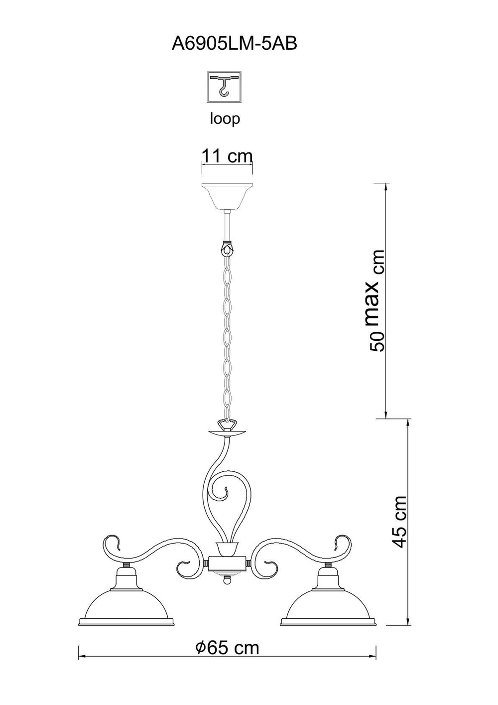 Люстра подвесная Arte Lamp Safari A6905LM-5AB