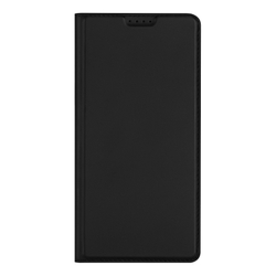 Чехол книжка из кожи черного цвета для Nothing Phone 4a, серия Skin Pro Series от Dux Ducis