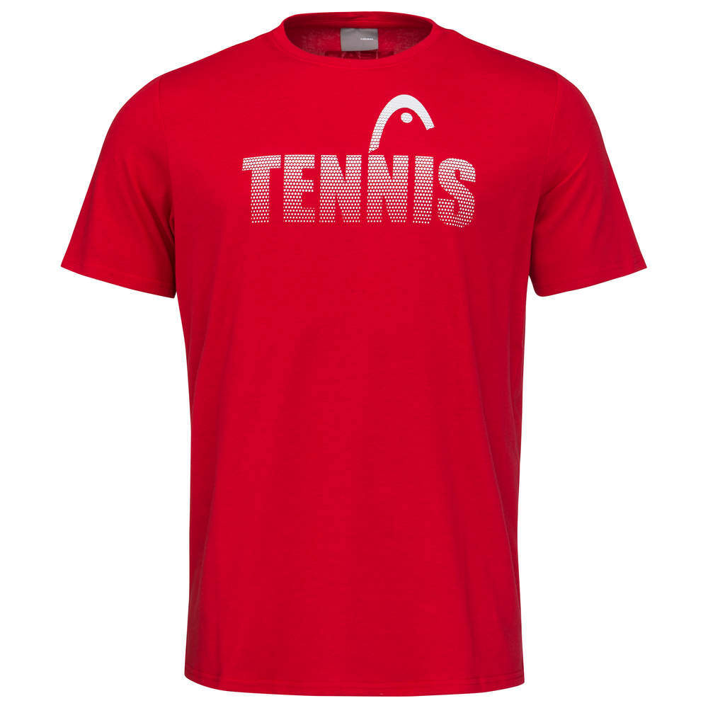 Футболка для мальчика теннисная Head Club Colin T-Shirt JR - красный