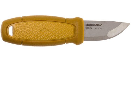 Нож Morakniv Eldris, нержавеющая сталь, цвет желтый, с ножнами, 12650