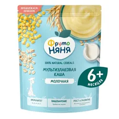 Каша молочная ФрутоНяня мультизлаковая 190г