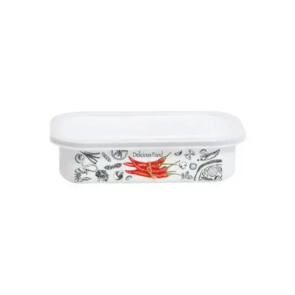 Лоток эмал Chilli 0,8л прям пласт/кр TM Appetite