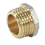 Заглушка латунь никель Ду 50 (2") НР 9017 ГОСТ 32585-2013 Aquasfera 9017-06