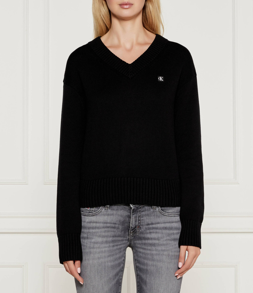 Свитер EMBRO BADGE Calvin Klein Jeans - черный(J20J224632)
