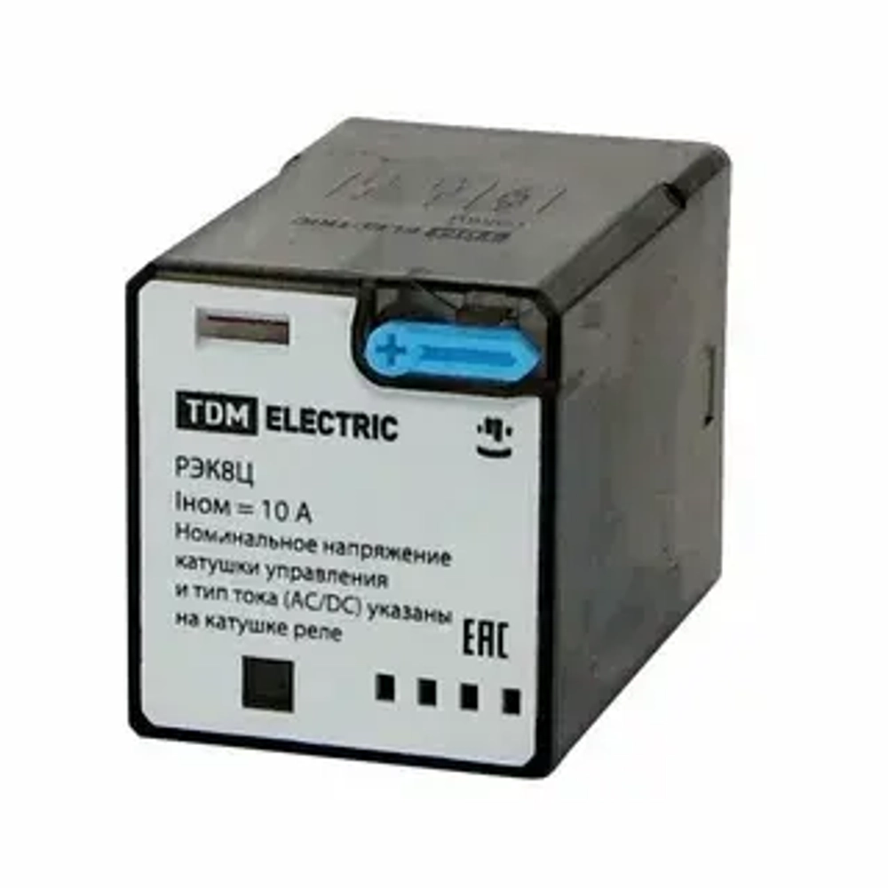 Реле РЭК8Ц/2 10А 24В DC (без разъема Р8Ц арт. SQ1503-0019) TDM SQ0701-0104
