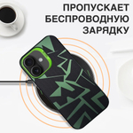 Дизайнерский чехол из пластика для IPHONE 15 PRO MAX с усиленной защитой камеры и глянцем