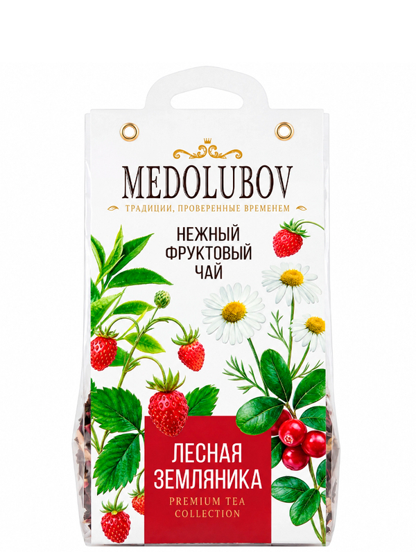 Чай фруктовый нежный «Лесная земляника» Медолюбов 50 г