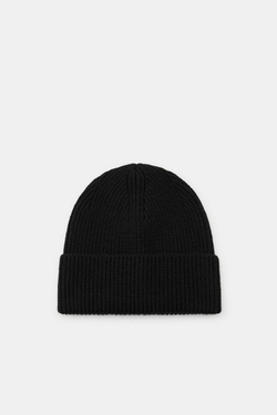 ZARA ШАПКА БИНИ В РУБЧИК, ЧЕРНЫЙ