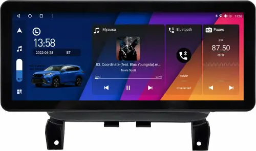 Магнитола для KIA Cerato 2 2008-2013 - Canbox H-Line 0168 монитор 12.3" QLED в стиле Audi на Android 10, Быстрая, ТОП-процессор, CarPlay, 4G SIM-слот