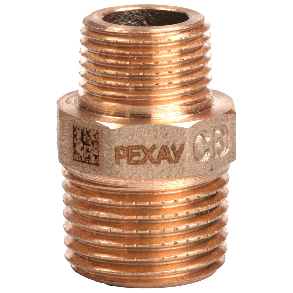 Ниппель редукционный бронзовый РЕХАУ AURLINE, R1/2" x R1/4", RX+