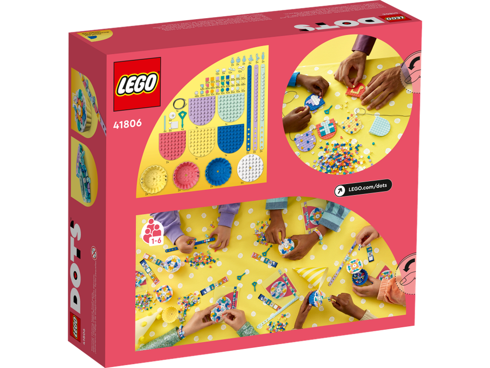 Конструктор Лего Дотс Набор Супер-вечеринка | LEGO DOTS Ultimate Party Kit 41806 — 1154 детали (6+)