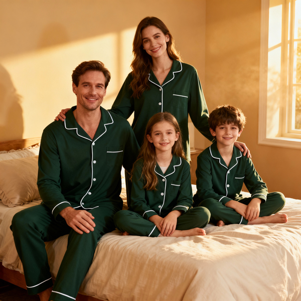 Ihomewear Семейная идиллия в деталях: Где купить парные классические пижамы для всей семьи Ihomewear Семейная идиллия в деталях: Где купить парные классические пижамы для всей семьи