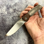 Складной нож QSP QS137-A GANNET, сталь 154СМ, рукоять Carbon/micarta