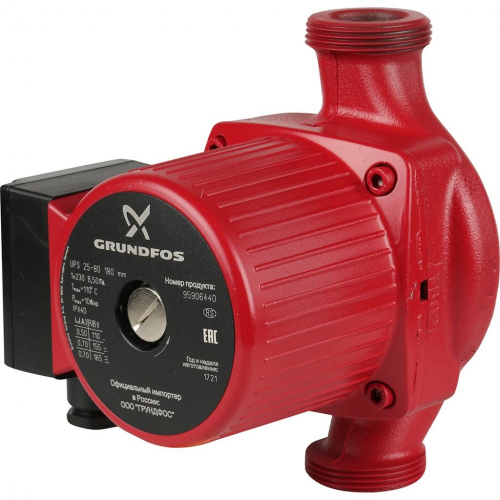Циркуляционный насос (БОЛЬШАЯ УПАК.) 25 х 80 GRUNDFOS (4/1шт)