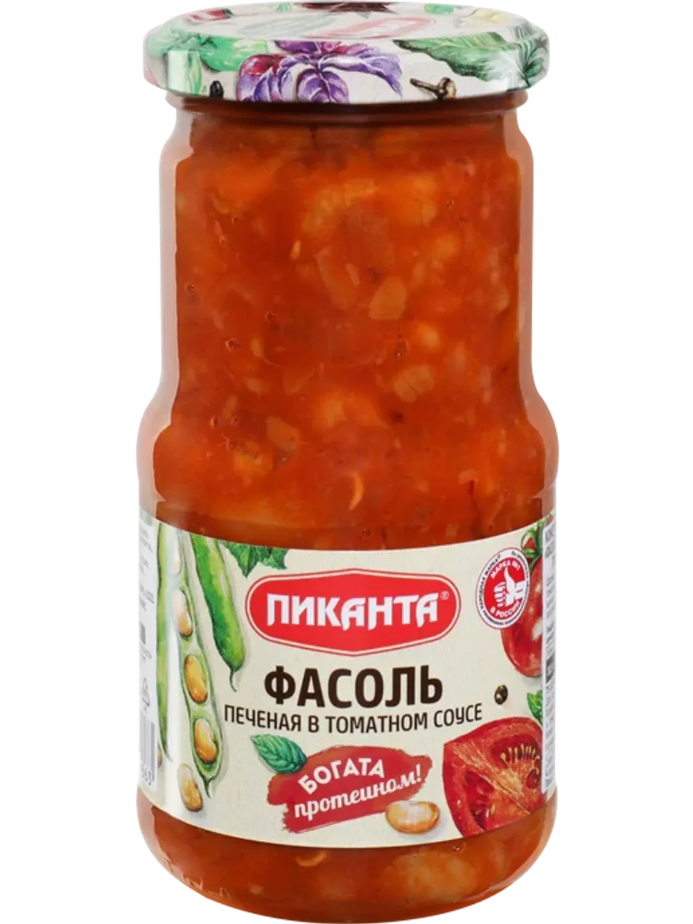 Фасоль по-мексиканский с кукурузой Пиканта стекло 470гр