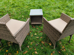 Комплект мебели из ротанга «VIRGINIYA BALCONY SET» Greige
