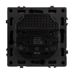 Механизм розетки с USB зарядкой SCT-NOBE-MUAC-SFPL-BK (230V, 16A) (Arlight, -)