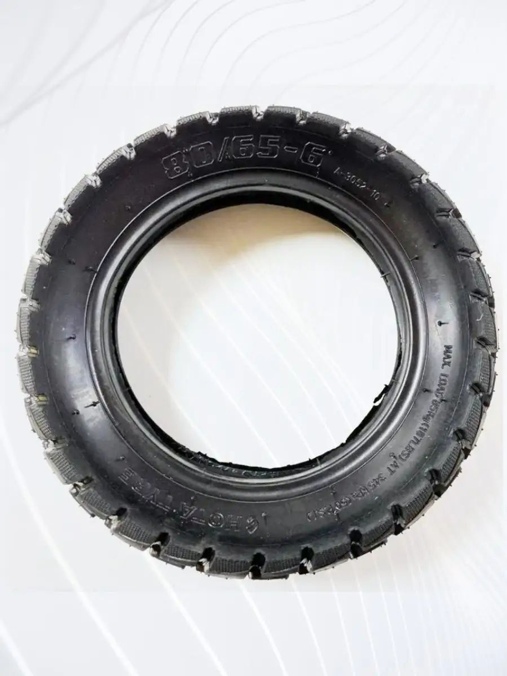Покрышка Hota 80/65 - 6 (10x3 дюймов) для электросамоката Kugoo M4, M4 Pro, Max Speed, WS Luna