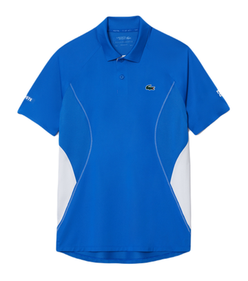 Мужское теннисное поло Lacoste Tennis x Novak Djokovic Ultra-Dry Polo - небесный