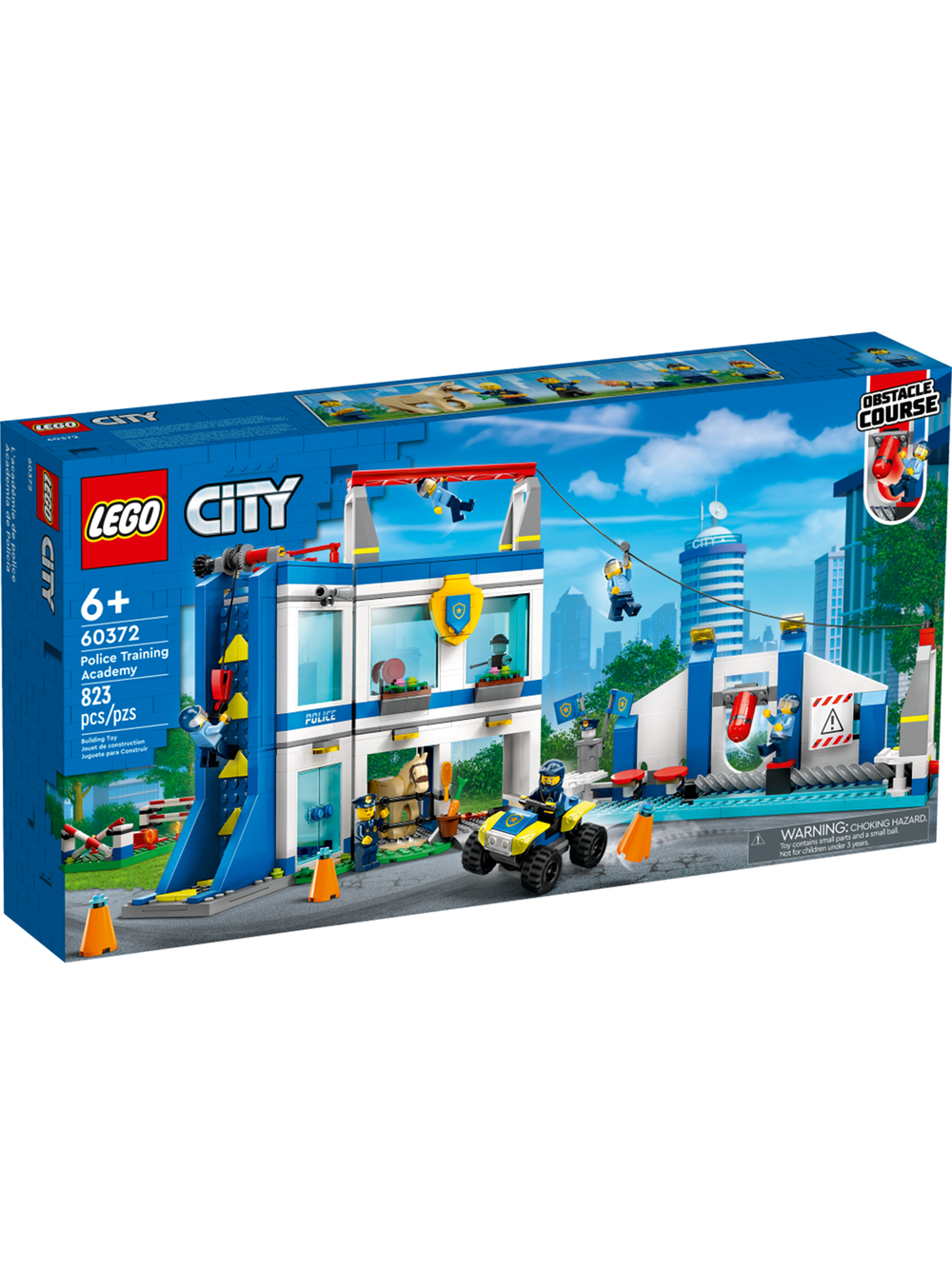 Конструктор Лего Сити Полицейская тренировочная академия | LEGO City Police Training Academy 60372 — 823 детали (6+)