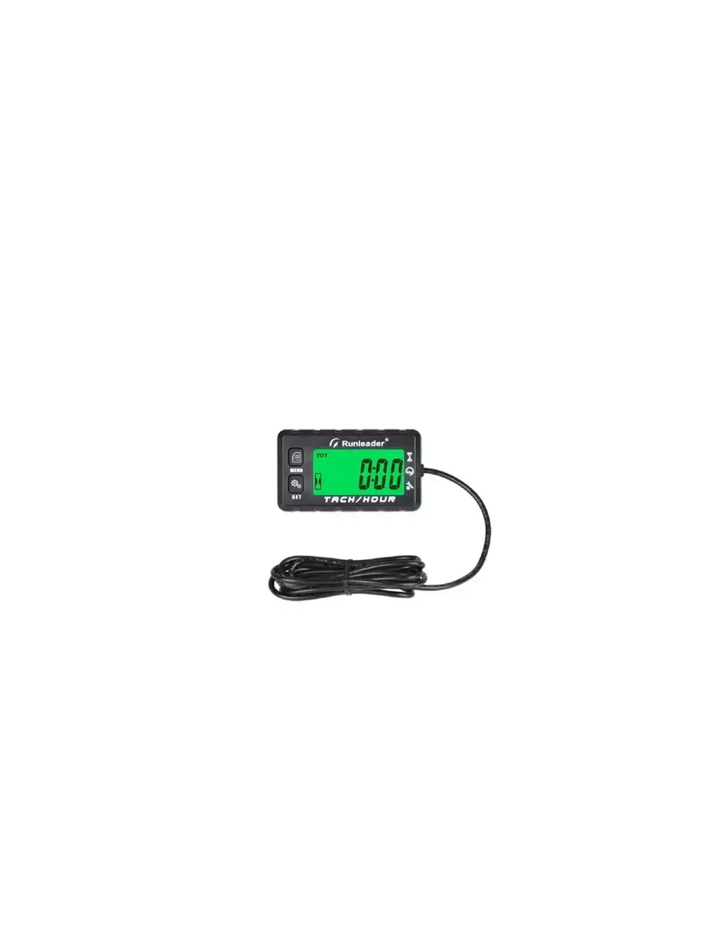 Тахометр цифр.+ м/ч 1,5м (75×43mm, работа от батарейки IP67)