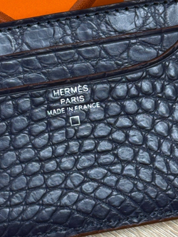 Картхолдер Hermes из кожи крокодила