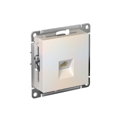 ATLASDESIGN РОЗЕТКА компьютерная RJ45 кат. 5e, механизм, ЖЕМЧУГ