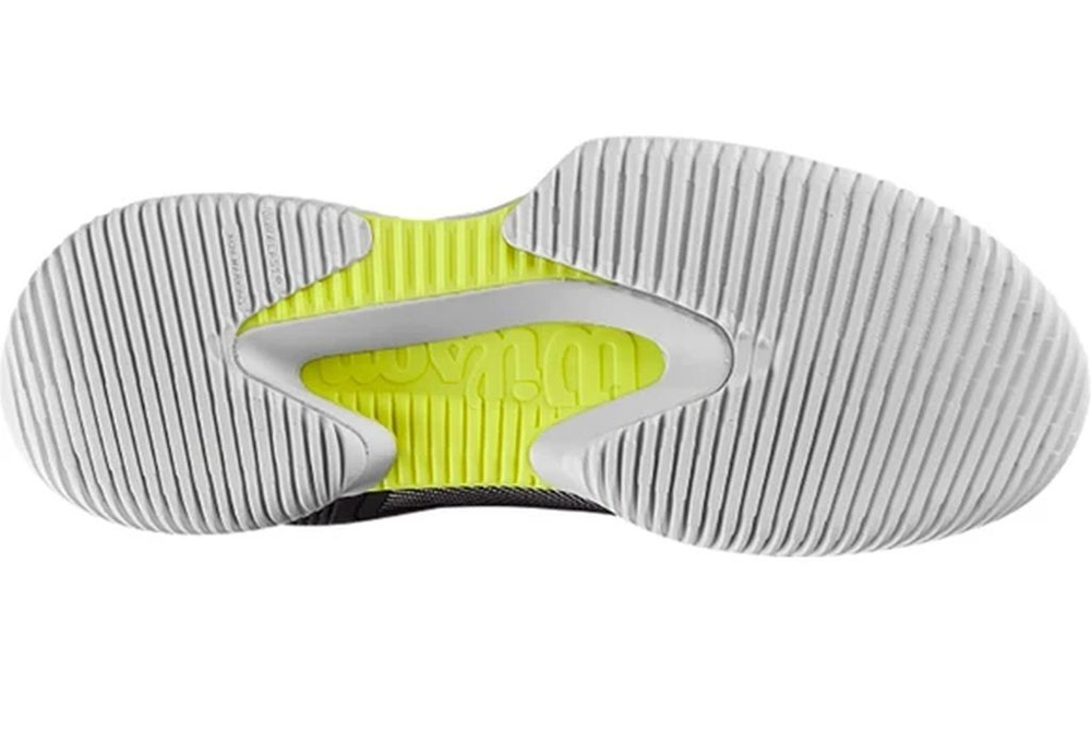 Мужские кроссовки теннисные Wilson Kaos Rapide SFT - white/black/safety yellow
