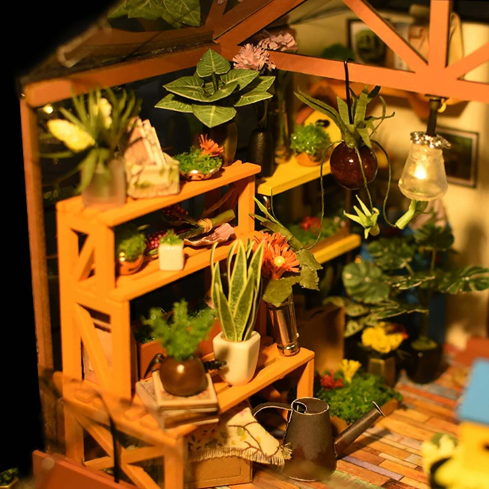 Зимний сад Cathy’s Flower House от Rolife - Интерьерные конструкторы-румбокс, сборная модель из дерева