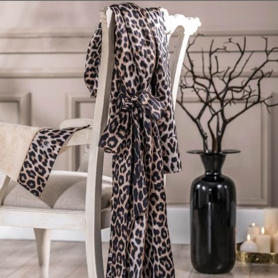 LEOPARD женский шелковый халат Tivolyo Home Турция