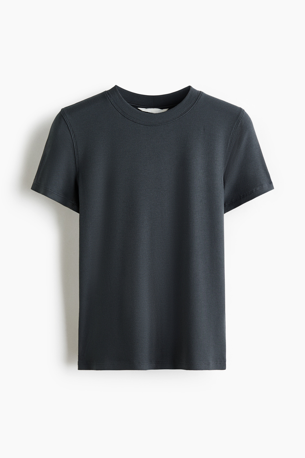 Футболка из вискозы в рубчик - H&M