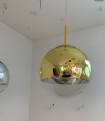 Pendant design lamp Mirror Ball by Tom Dixon (Gold)