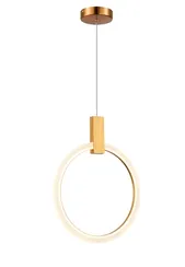 Светильник подвесной светодиодный NewRgy L8015-DW-300 BRASS, 10 Вт, латунный