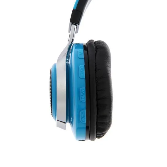 Наушники беспроводные LuazON RX-1 TM-021, накладные, BT 4.2, 250 мАч, LED, FM,microSD,синие