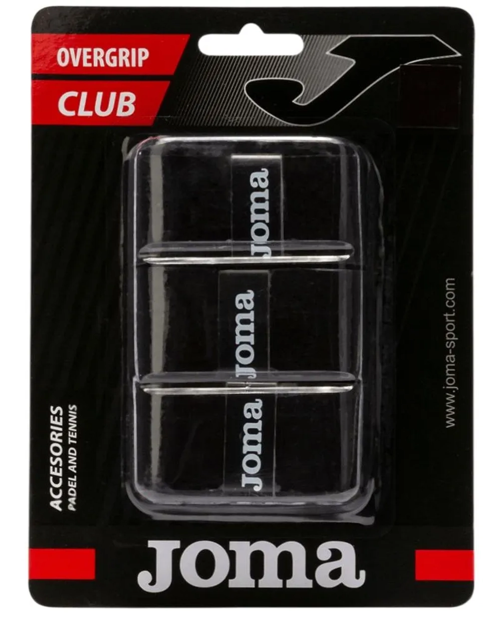 Теннисные намотки Joma Club Cushion 3P - black