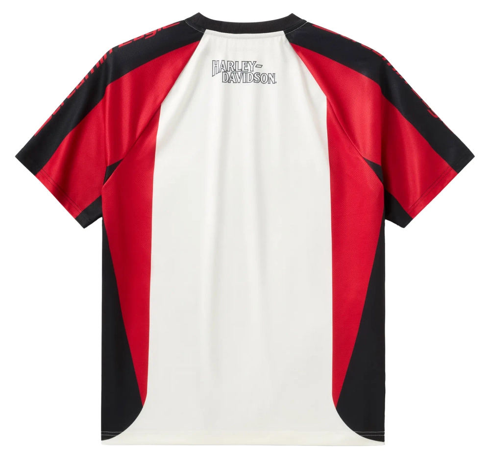 Футболка T-Shirt Jersey Screamin' Eagle Race off white/red Harley-Davidson