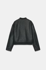 БОМБЕР ИЗ МЯГКОЙ ТКАНИ — ZARA
