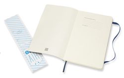 Блокнот Moleskine Classic Soft Pocket 90x140мм 192стр нелинованный мягкая обложка синий сапфир (QP613B20)